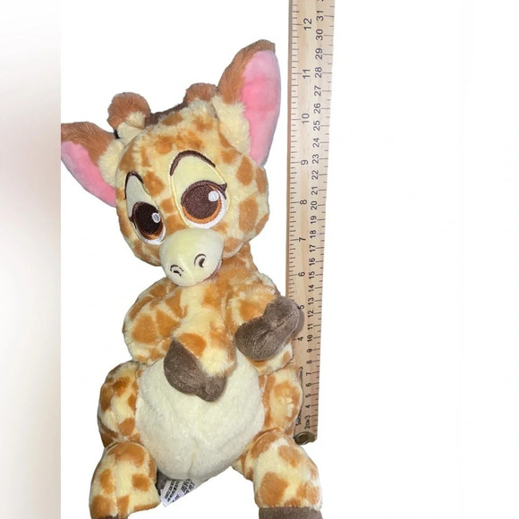 Disney Parks Babies Exclusive Baby Giraffe Plush Sitting Stuffed Animal Toy 11" - Picture 3 of 9